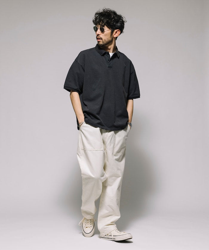 Firsthand Relaxed Distressed oversized polo shirt 復古寬版Polo衫