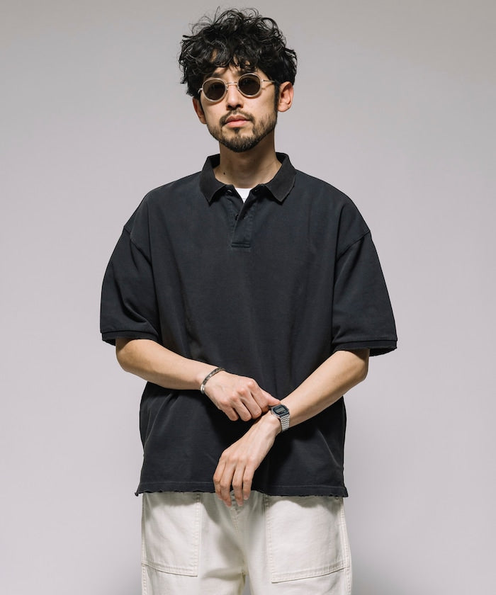 Firsthand Relaxed Distressed oversized polo shirt 復古寬版Polo衫