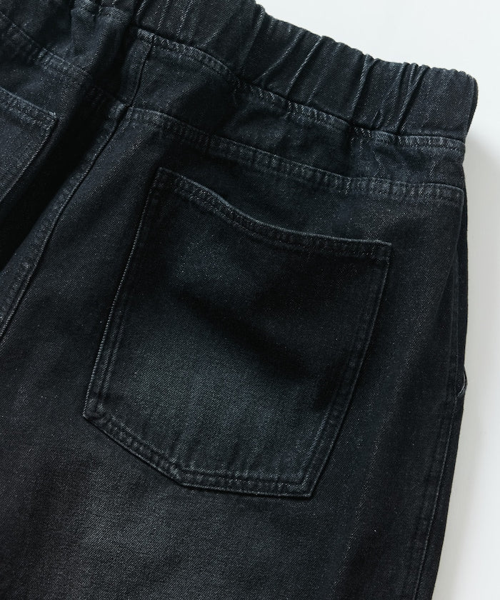 FREAK'S STORE Wide silhouette vintage denim easy shorts 復古水洗牛仔及膝短褲