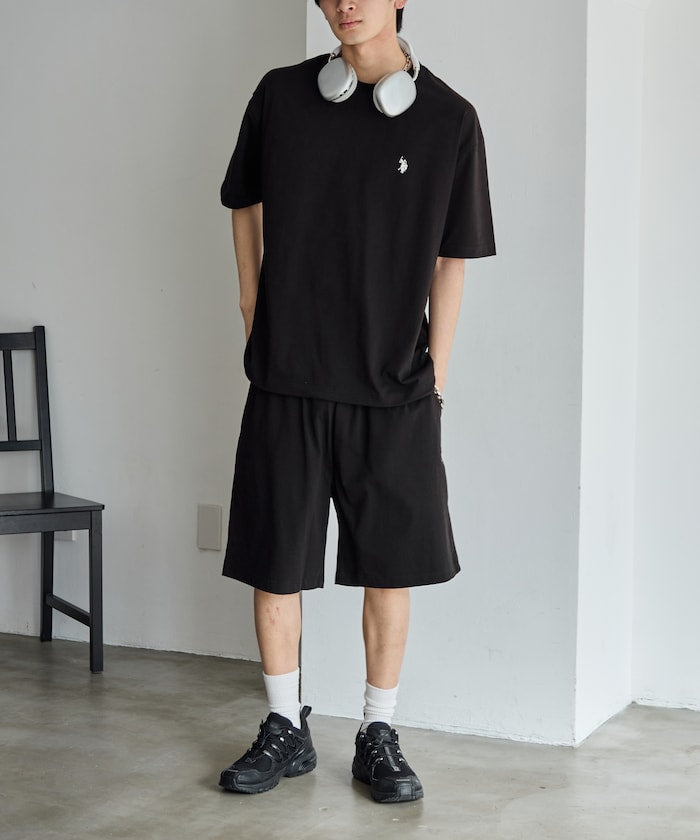 U.S. POLO ASSN. x PUBLUX one-point embroidery cool-to-the-touch Setup 短袖休閒套裝