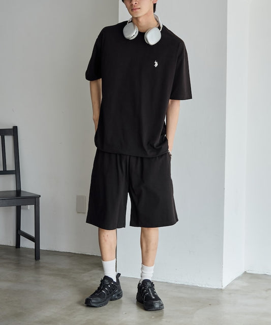 U.S. POLO ASSN. x PUBLUX one-point embroidery cool-to-the-touch Setup 短袖休閒套裝