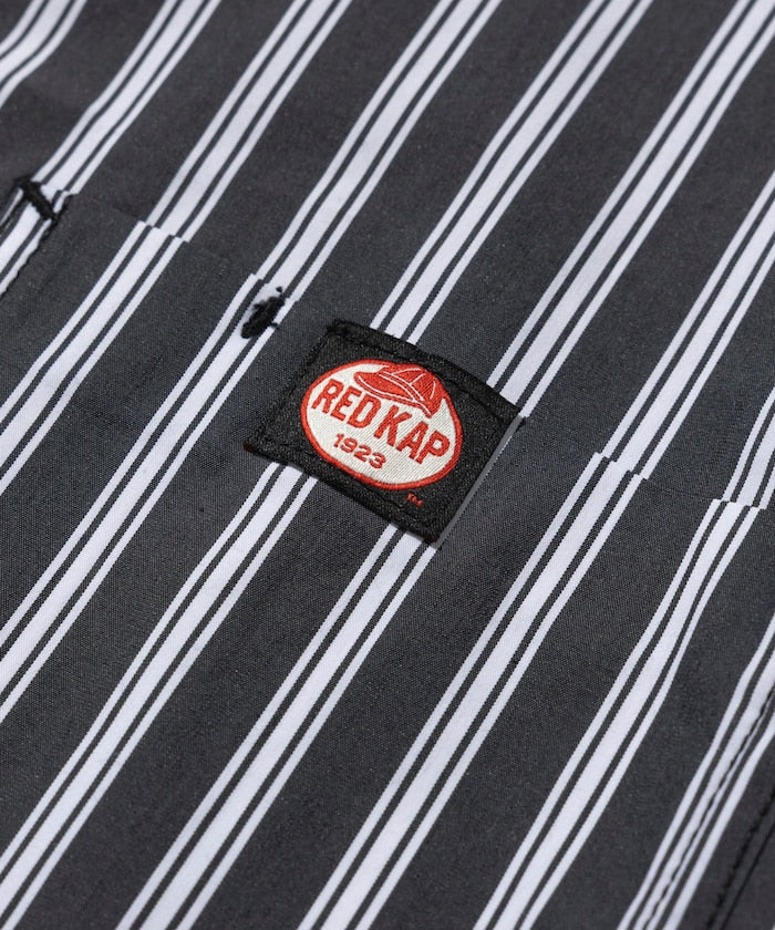 RED KAP relaxed fit half zip one point logo Short 半拉鍊口袋短袖襯衫