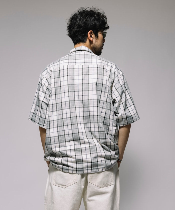 RED KAP relaxed fit half zip one point logo Short 半拉鍊口袋短袖襯衫