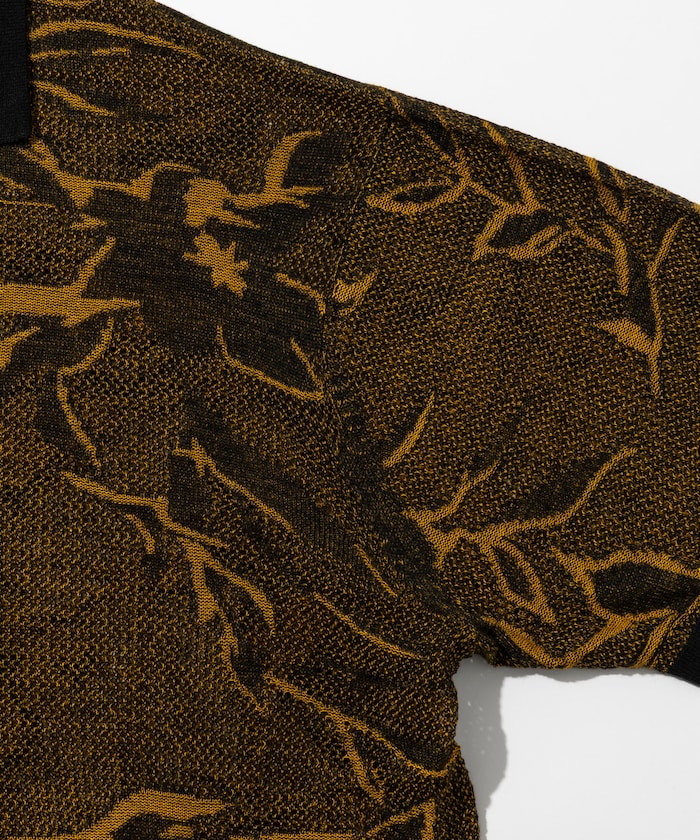 FREAK'S STORE All-over print Knit knit shirt 印花針織短袖襯衫