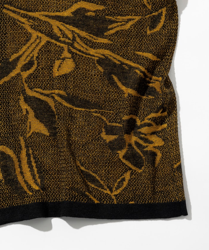 FREAK'S STORE All-over print Knit knit shirt 印花針織短袖襯衫