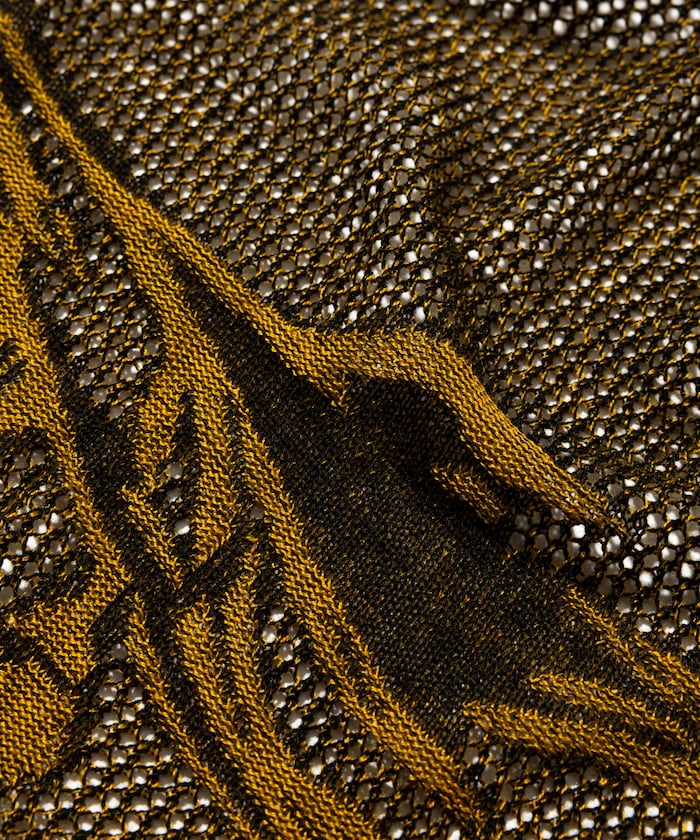FREAK'S STORE All-over print Knit knit shirt 印花針織短袖襯衫
