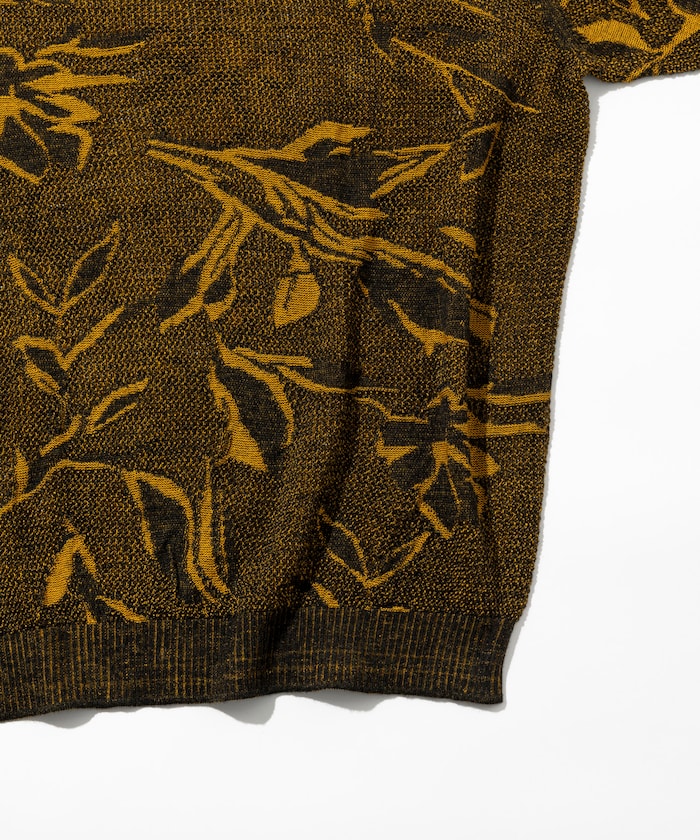 FREAK'S STORE All-over print mesh Knit polo shirt 印花針織短袖Polo衫