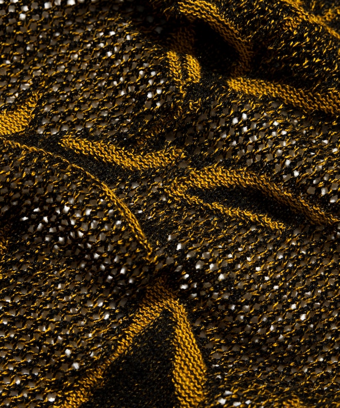 FREAK'S STORE All-over print mesh Knit polo shirt 印花針織短袖Polo衫