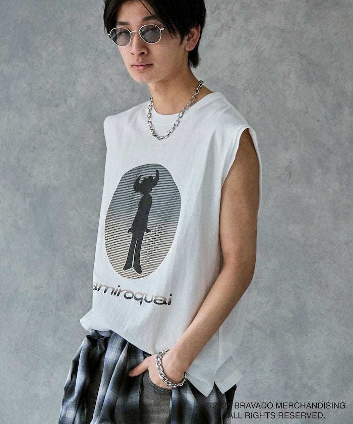 PUBLUX Jamiroquai Circle Logo Print Sleeveless Tee 印花無袖 T 恤