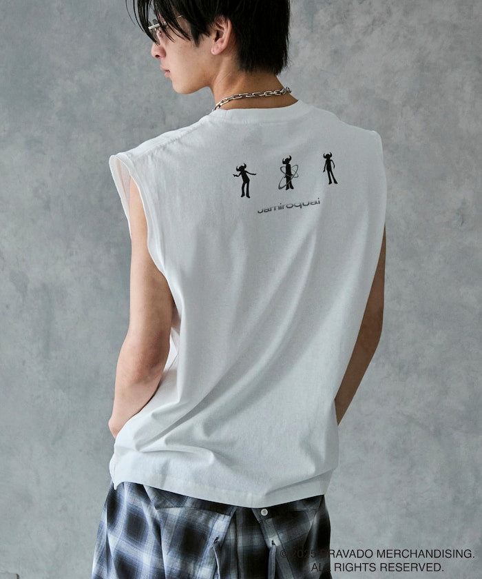 PUBLUX Jamiroquai Circle Logo Print Sleeveless Tee 印花無袖 T 恤
