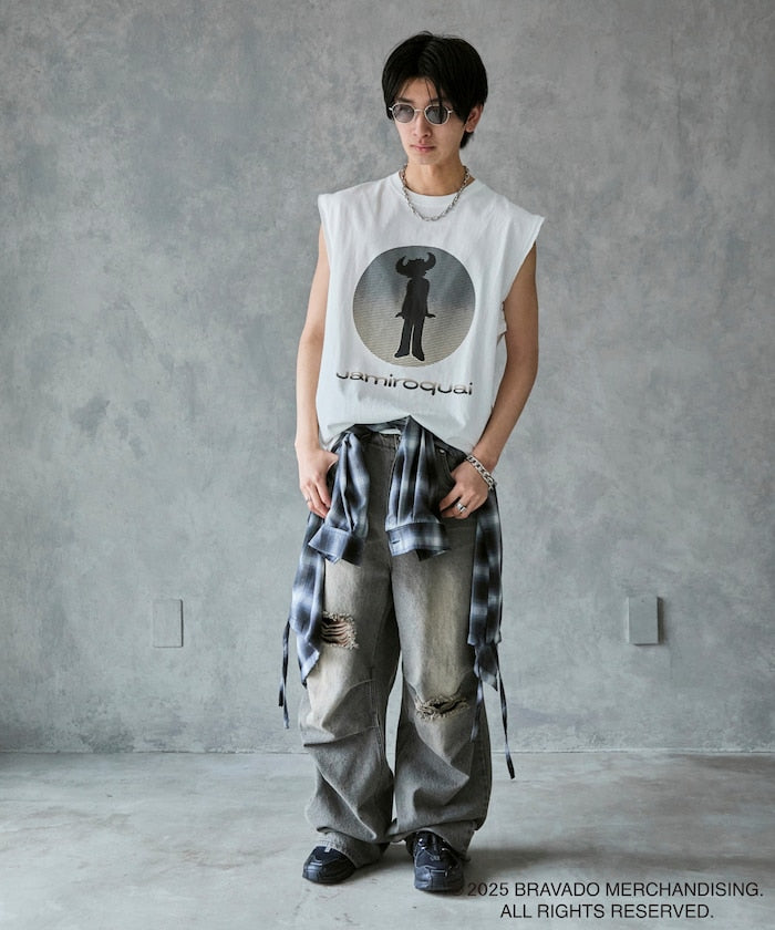 PUBLUX Jamiroquai Circle Logo Print Sleeveless Tee 印花無袖 T 恤