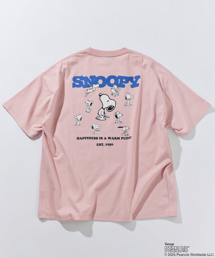 FREAK'S STORE x PEANUTS big silhouette back print crew neck T-shirt / SNOOPY 印花短袖T恤