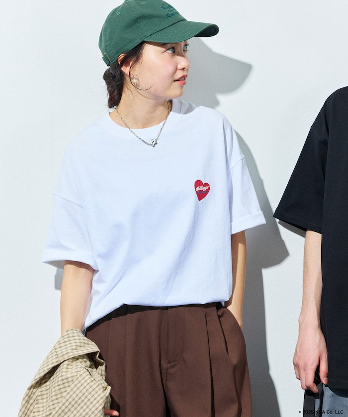 FREAK'S STORE x Kellogg's special order big silhouette heart logo back print T-shirt 印花T恤