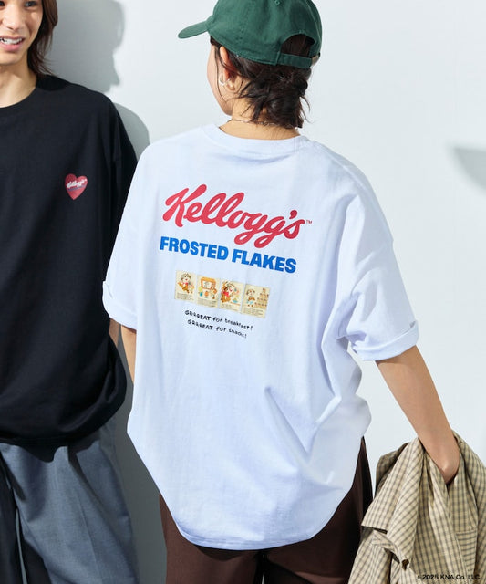 FREAK'S STORE x Kellogg's special order big silhouette heart logo back print T-shirt 印花T恤