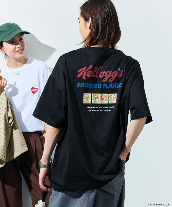FREAK'S STORE x Kellogg's special order big silhouette heart logo back print T-shirt 印花T恤