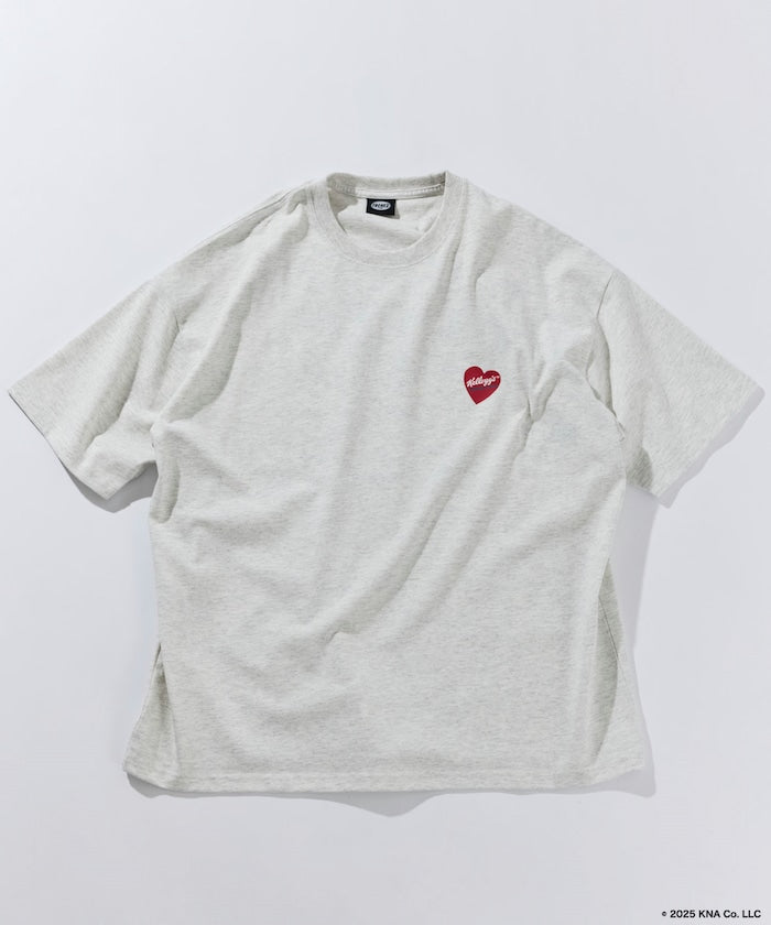 FREAK'S STORE x Kellogg's special order big silhouette heart logo back print T-shirt 印花T恤