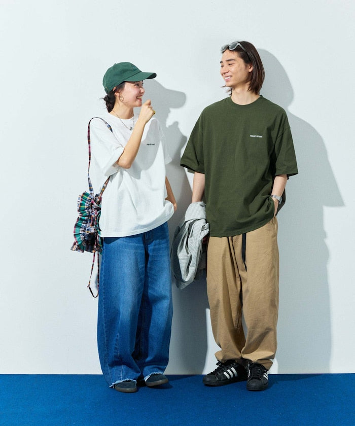 FREAK'S STORE Relaxed fit logo crew neck T-shirt 簡約LOGO短袖圓領T恤