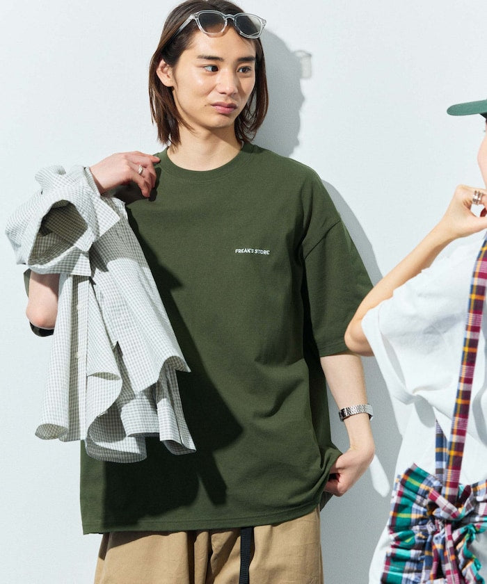 FREAK'S STORE Relaxed fit logo crew neck T-shirt 簡約LOGO短袖圓領T恤