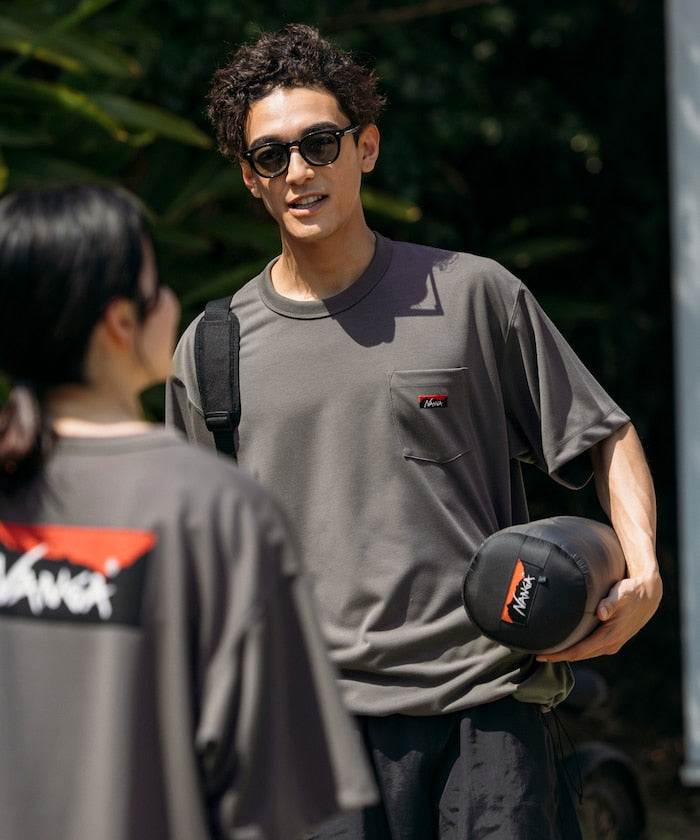 NANGA neo-PRO Relaxed Fit Spindle Pocket T-Shirt 口袋短袖T恤