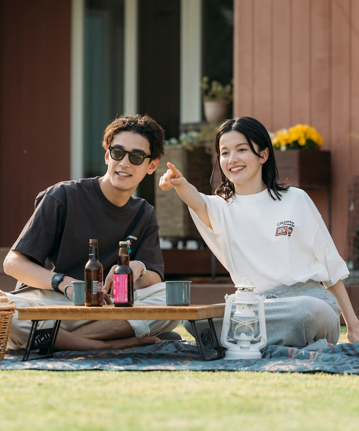 Coleman × Matsui lake sied SS back print crew neck T-shirt 印花短袖T恤