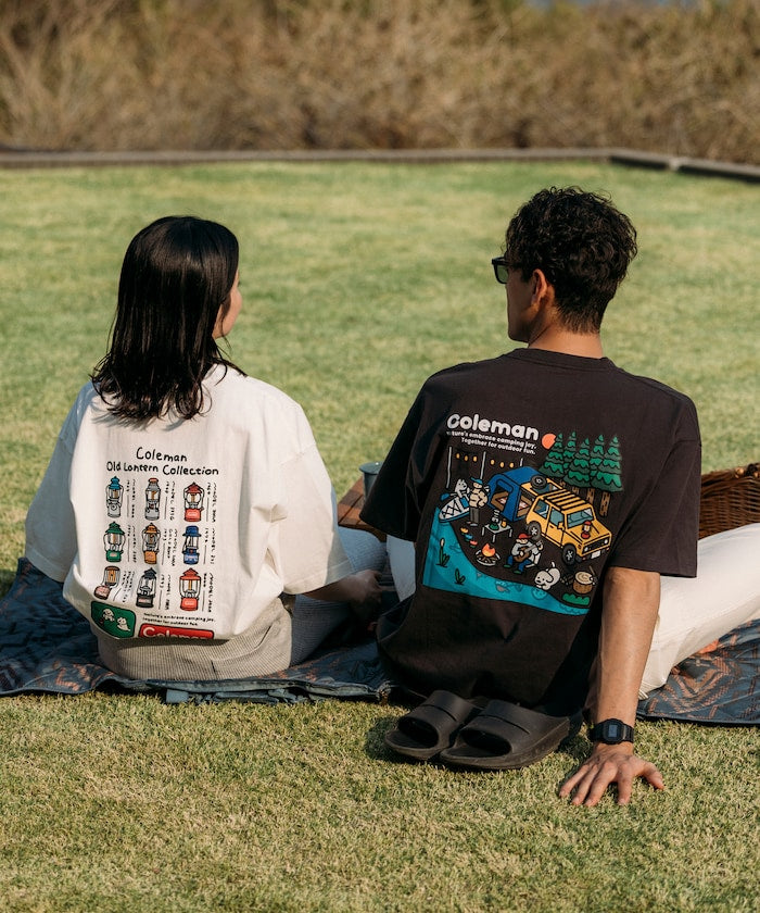Coleman × Matsui lake sied SS back print crew neck T-shirt 印花短袖T恤