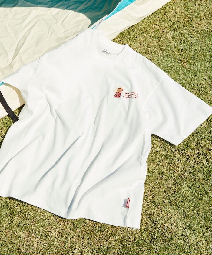 Coleman line drawing back print crew neck T-shirt 線條插畫短袖T恤