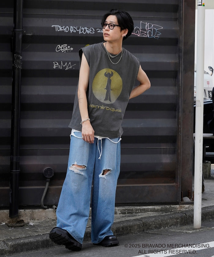 PUBLUX Jamiroquai Circle Logo Print Sleeveless Tee 印花無袖 T 恤