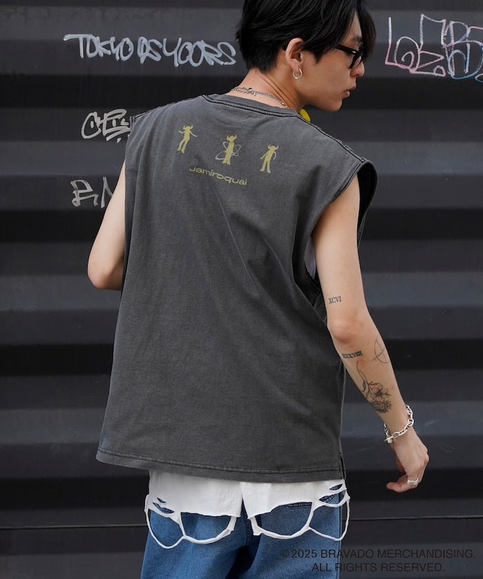 PUBLUX Jamiroquai Circle Logo Print Sleeveless Tee 印花無袖 T 恤