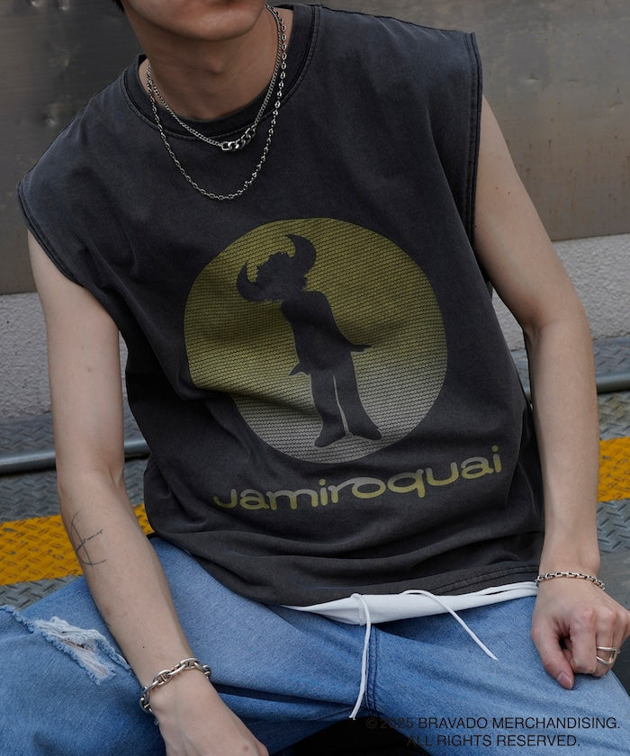 PUBLUX Jamiroquai Circle Logo Print Sleeveless Tee 印花無袖 T 恤