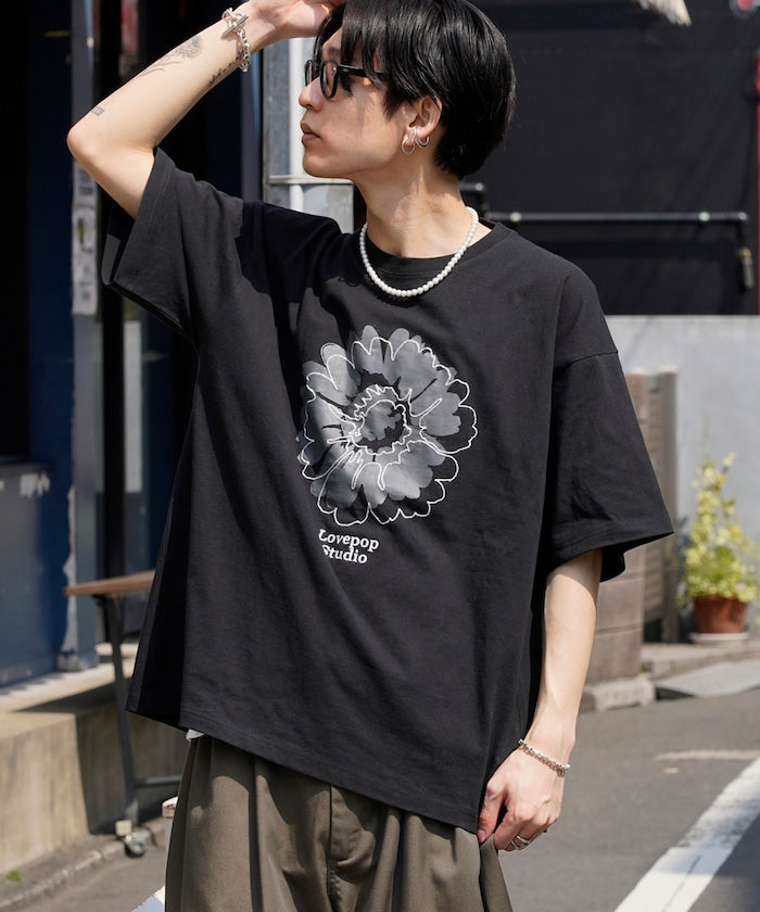 PUBLUX Lovepop studio Flower Embroidery Print Tee 印花短袖T恤