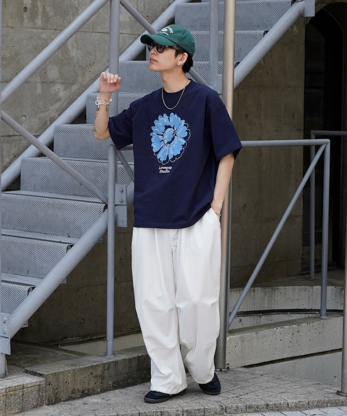 PUBLUX Lovepop studio Flower Embroidery Print Tee 印花短袖T恤