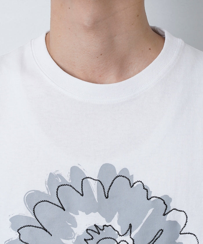 PUBLUX Lovepop studio Flower Embroidery Print Tee 印花短袖T恤