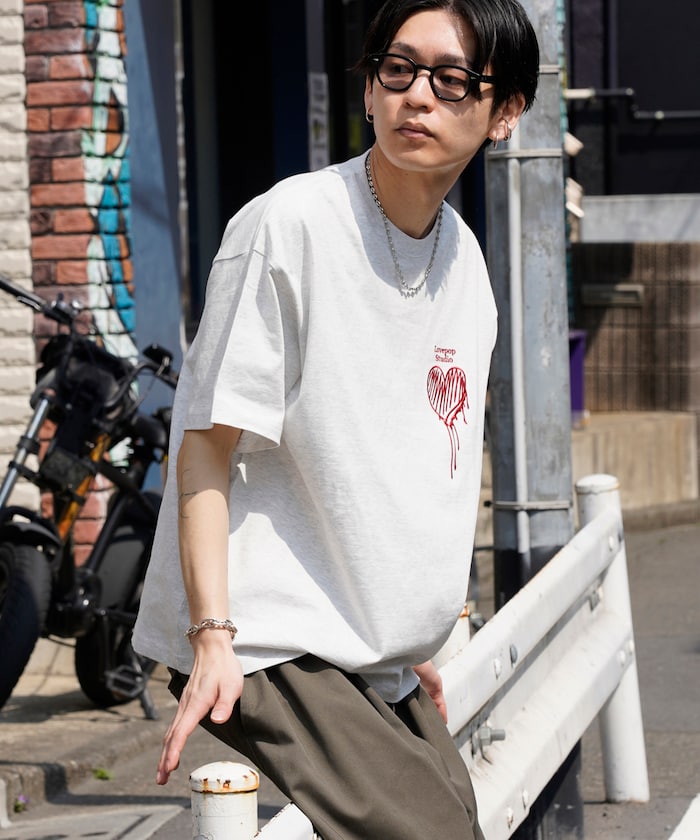 PUBLUX Lovepop studio Heart Chest Logo Embroidered Tee 刺繡短袖T恤