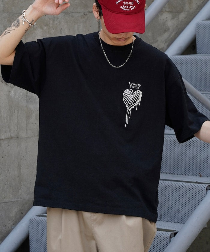 PUBLUX Lovepop studio Heart Chest Logo Embroidered Tee 刺繡短袖T恤