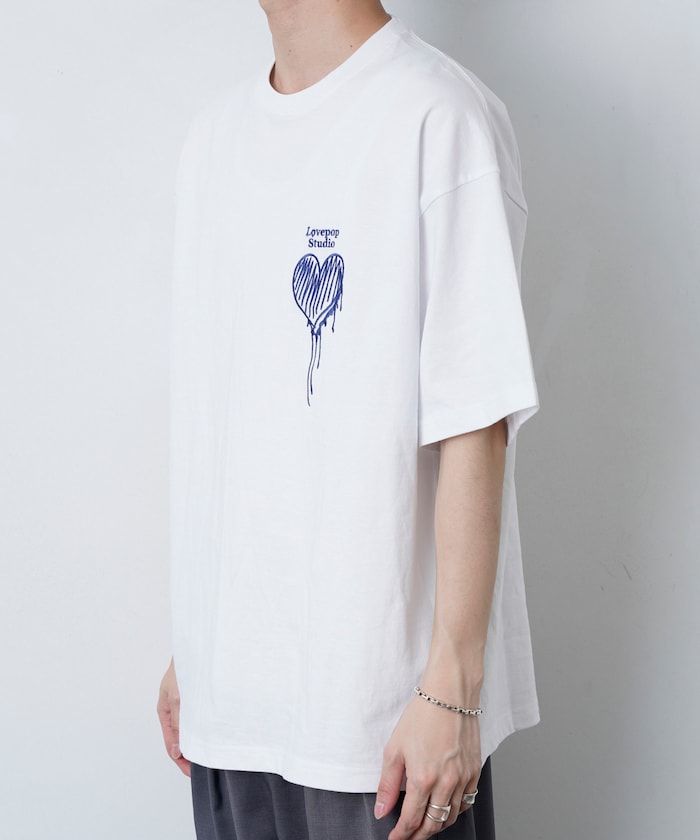PUBLUX Lovepop studio Heart Chest Logo Embroidered Tee 刺繡短袖T恤