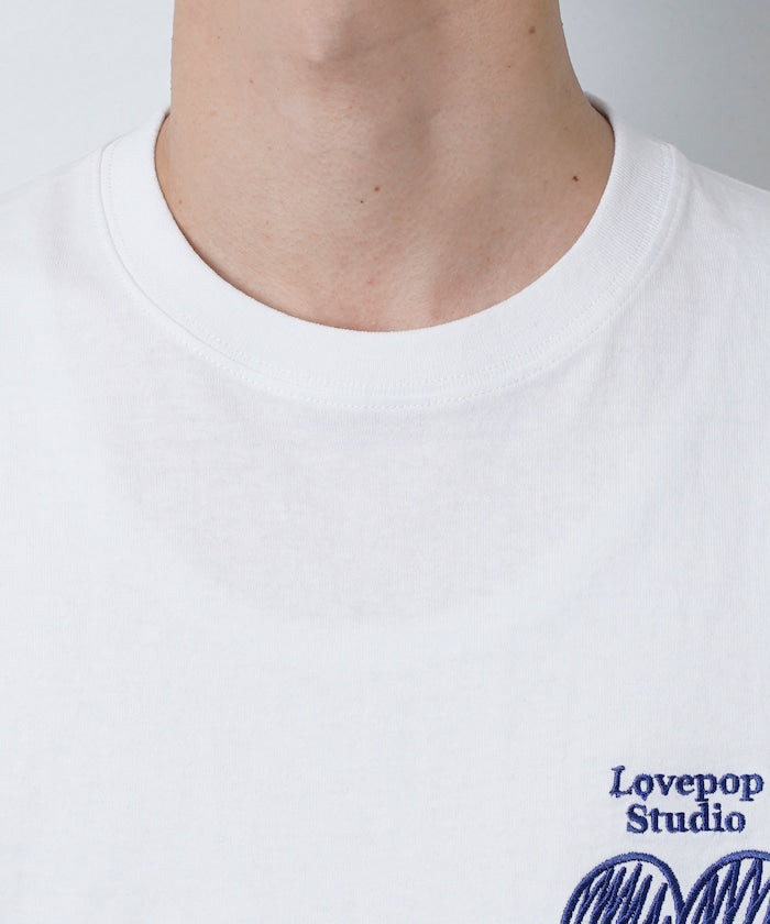PUBLUX Lovepop studio Heart Chest Logo Embroidered Tee 刺繡短袖T恤