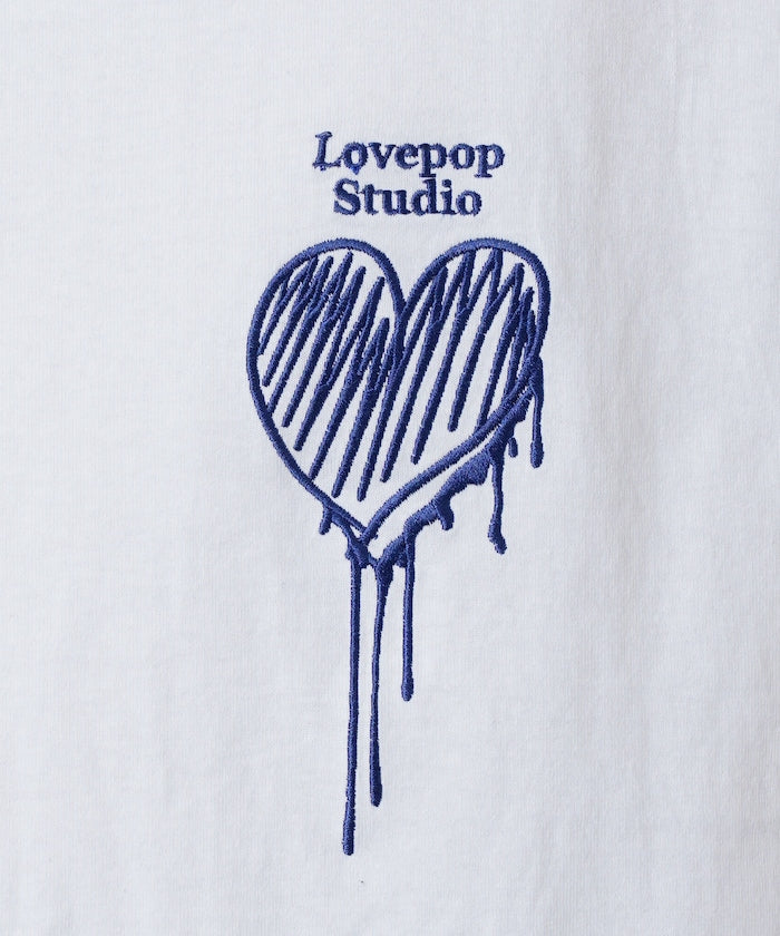 PUBLUX Lovepop studio Heart Chest Logo Embroidered Tee 刺繡短袖T恤