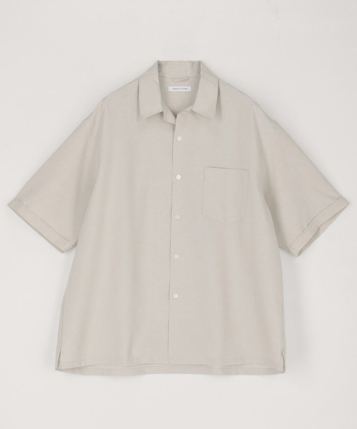 FREAK'S STORE Reflax Functional Fabric Relaxed Fit Open Collar Shirt 機能寬版短袖襯衫