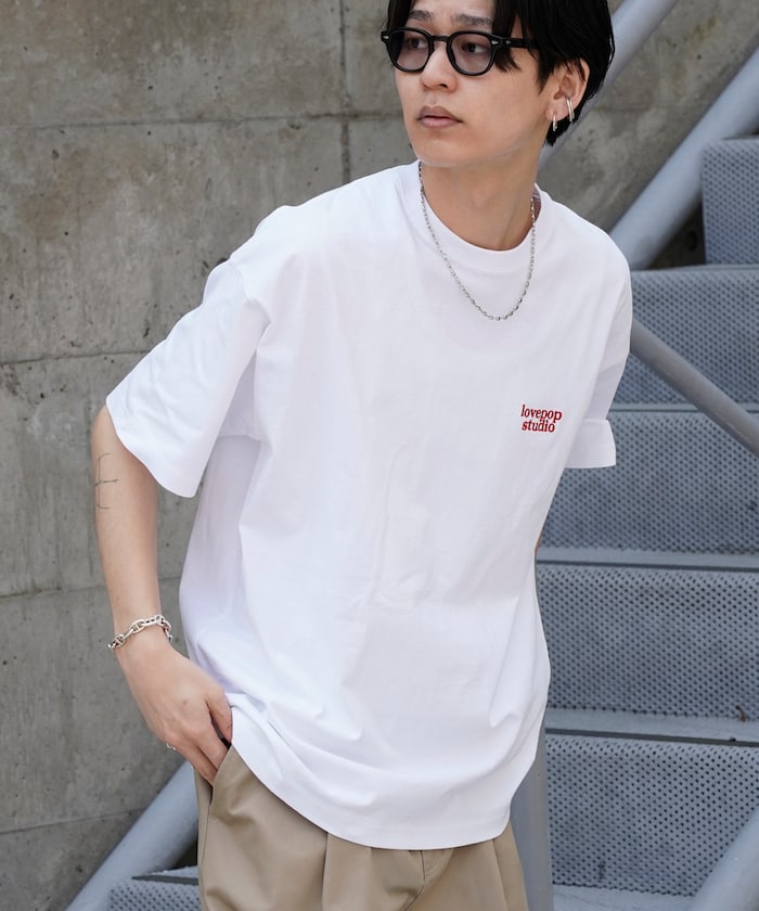 PUBLUX Lovepop studio Heart Foam Back Print Tee 印花短袖T恤
