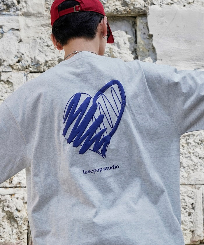 PUBLUX Lovepop studio Heart Foam Back Print Tee 印花短袖T恤