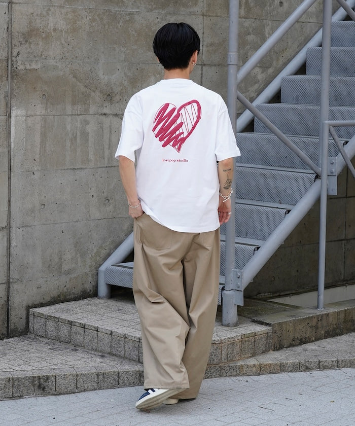 PUBLUX Lovepop studio Heart Foam Back Print Tee 印花短袖T恤