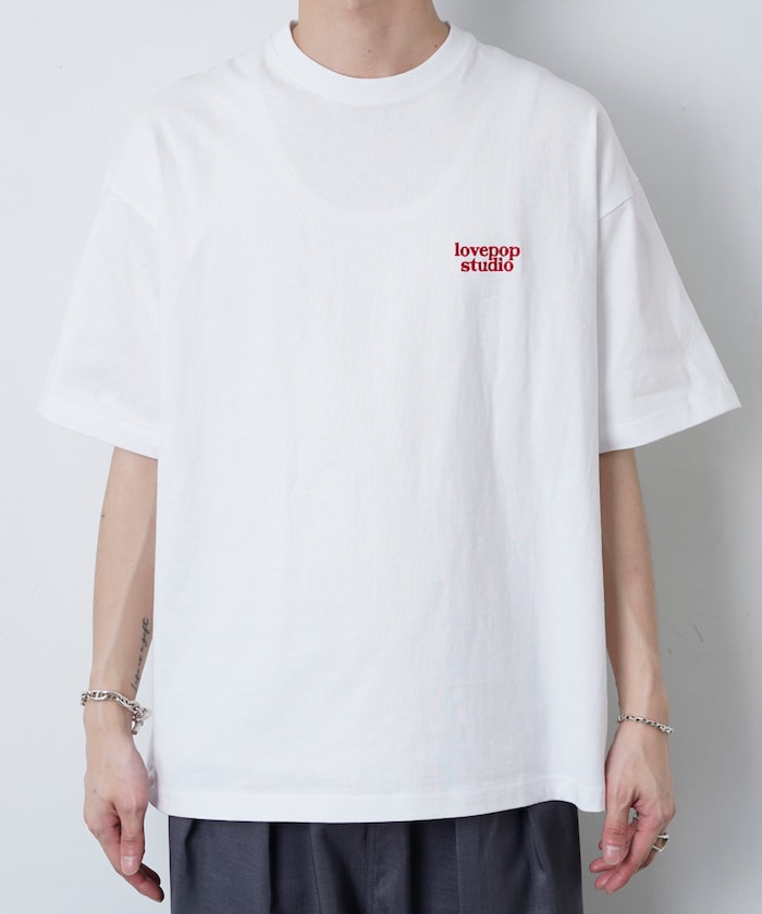 PUBLUX Lovepop studio Heart Foam Back Print Tee 印花短袖T恤