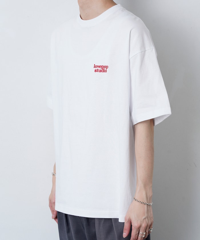 PUBLUX Lovepop studio Heart Foam Back Print Tee 印花短袖T恤