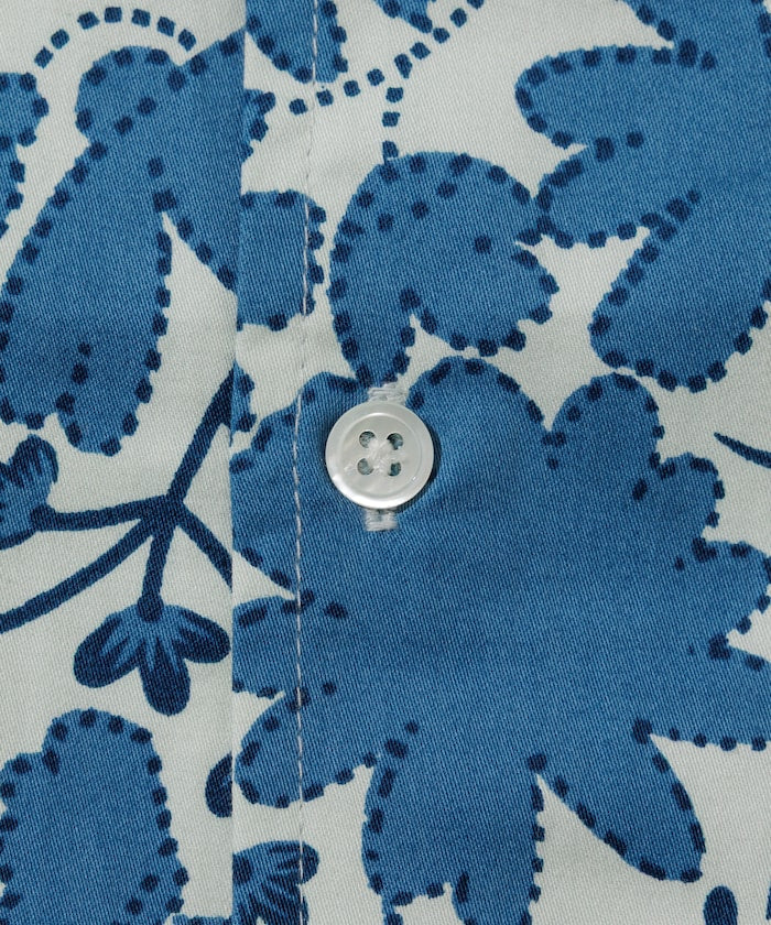 FREAK'S STORE Relaxed fit Batik print open collar shirt / tree pattern 印花短袖襯衫