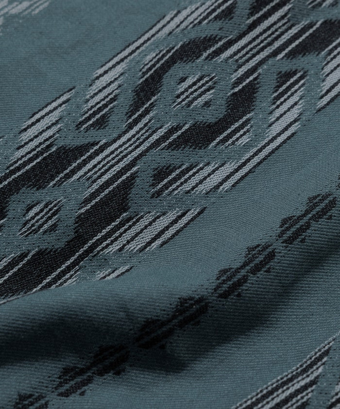 FREAK'S STORE Relaxed fit Ikat jacquard open collar 寬版印花短袖襯衫