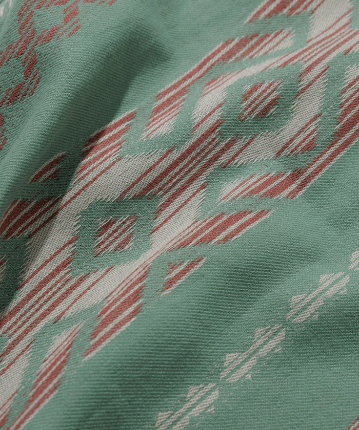 FREAK'S STORE Relaxed fit Ikat jacquard open collar 寬版印花短袖襯衫