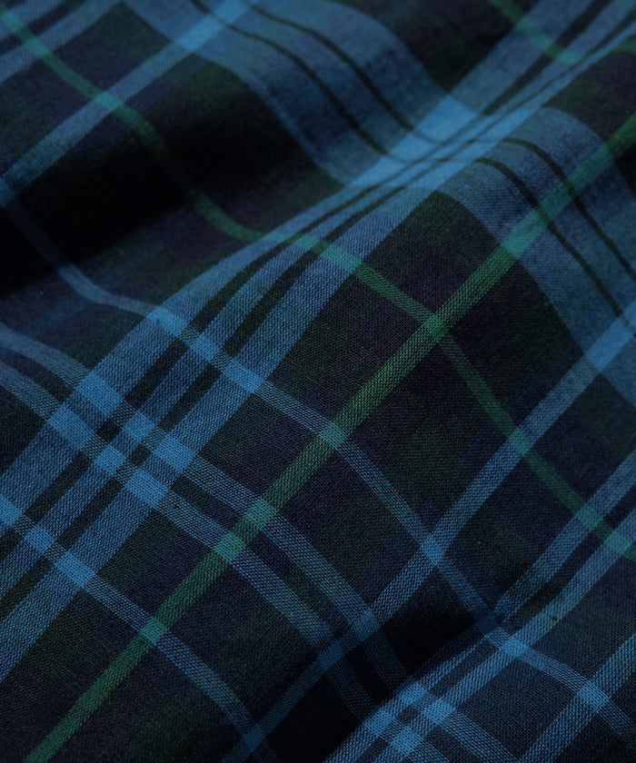 FREAK'S STORE Relaxed Fit Dark Madras Check Button Down Shirt 馬德拉斯格紋短袖襯衫