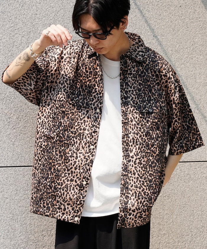 PUBLUX Short sleeve drawstring check shirt 短袖口袋襯衫