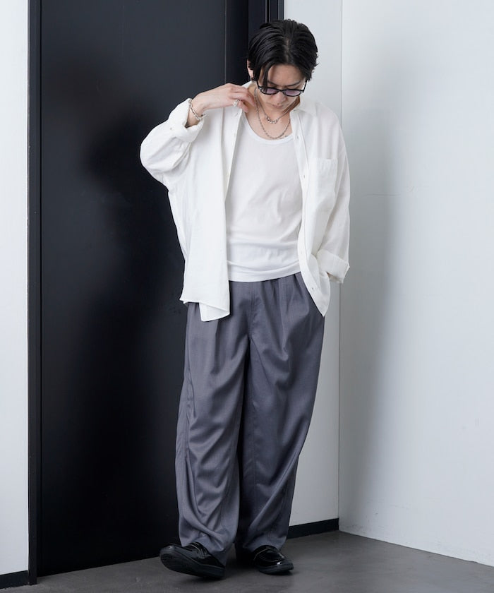 PUBLUX Easy Barrel Pants 打褶休閒褲