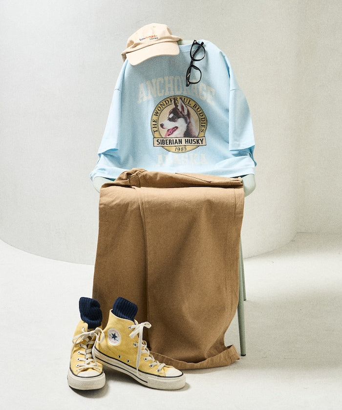 FREAK'S STORE Dog College T-shirt 復古狗夠圖案短袖T恤